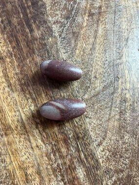 “Fertility Stones” FREE W/ ANY PURCHASE Polished Brown and Cream Oval Stones